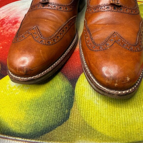 Cole Haan Mens Size 8.5M Brown Leather Wingtip Oxford Dress Shoes main image 5